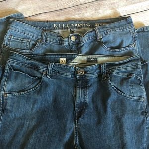 Bundle men’s Billabong and Volcom jeans